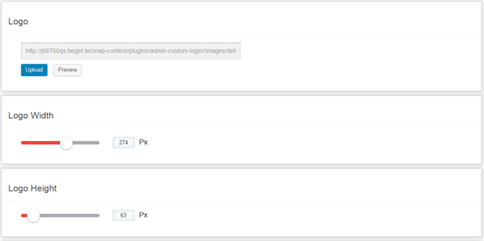 Настройка логотипа на странице входа в плагине Customize WordPress Login Page