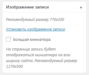 Блок Изображение записи