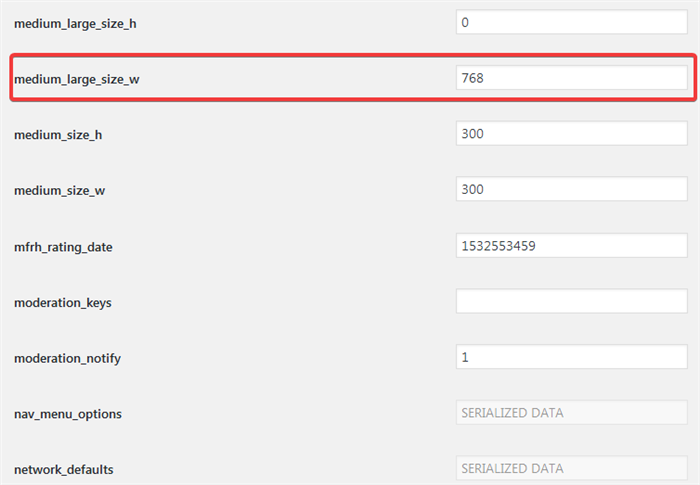 Раздел настроек wp-admin/options.php